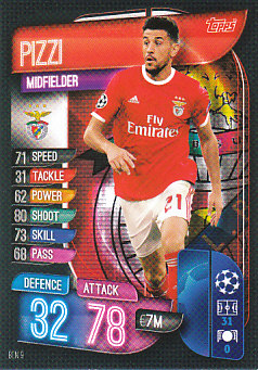 Pizzi SL Benfica 2019/20 Topps Match Attax CL #BEN9